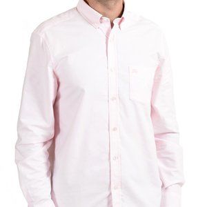 Burberry Men's Light Pink Button-Down Casual Shirt